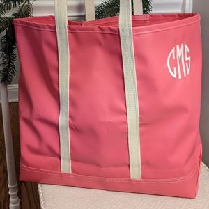 Mark & Graham X Steele Large pink tote